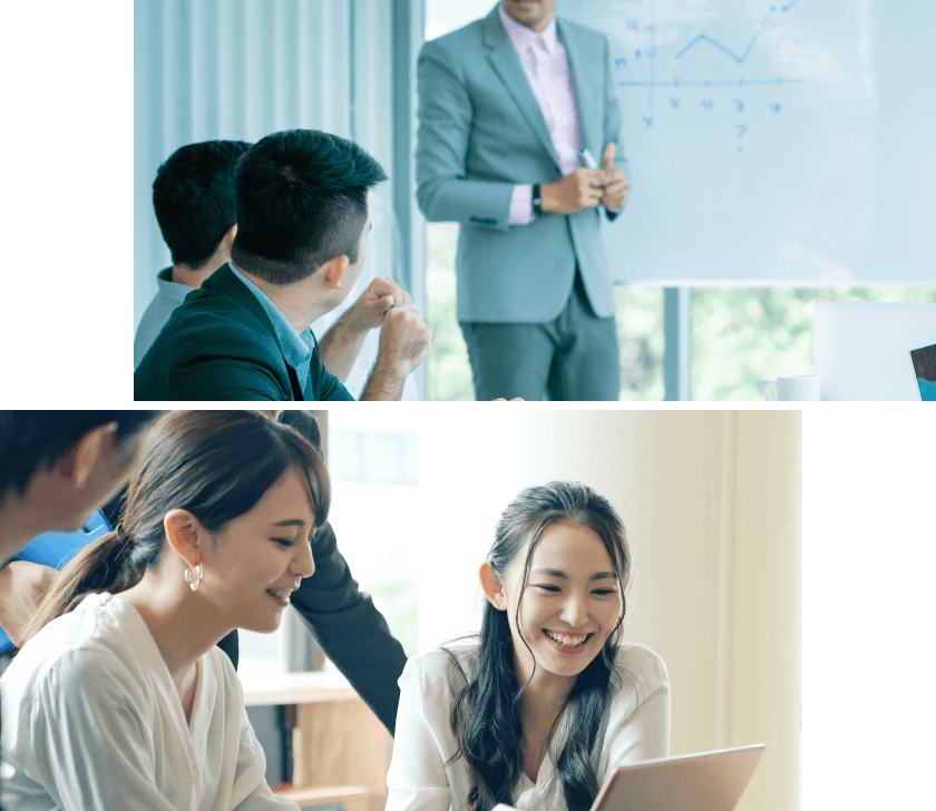 社員たちが働く様子